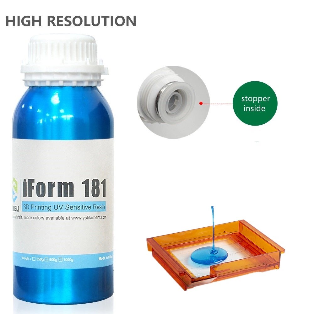 DIY 3D Printers UV Resin LCD UV-Curing Resin 405nm Standard Photopolymer Resin LCD 3D Printing Semi Transparent Red Resin 1000g