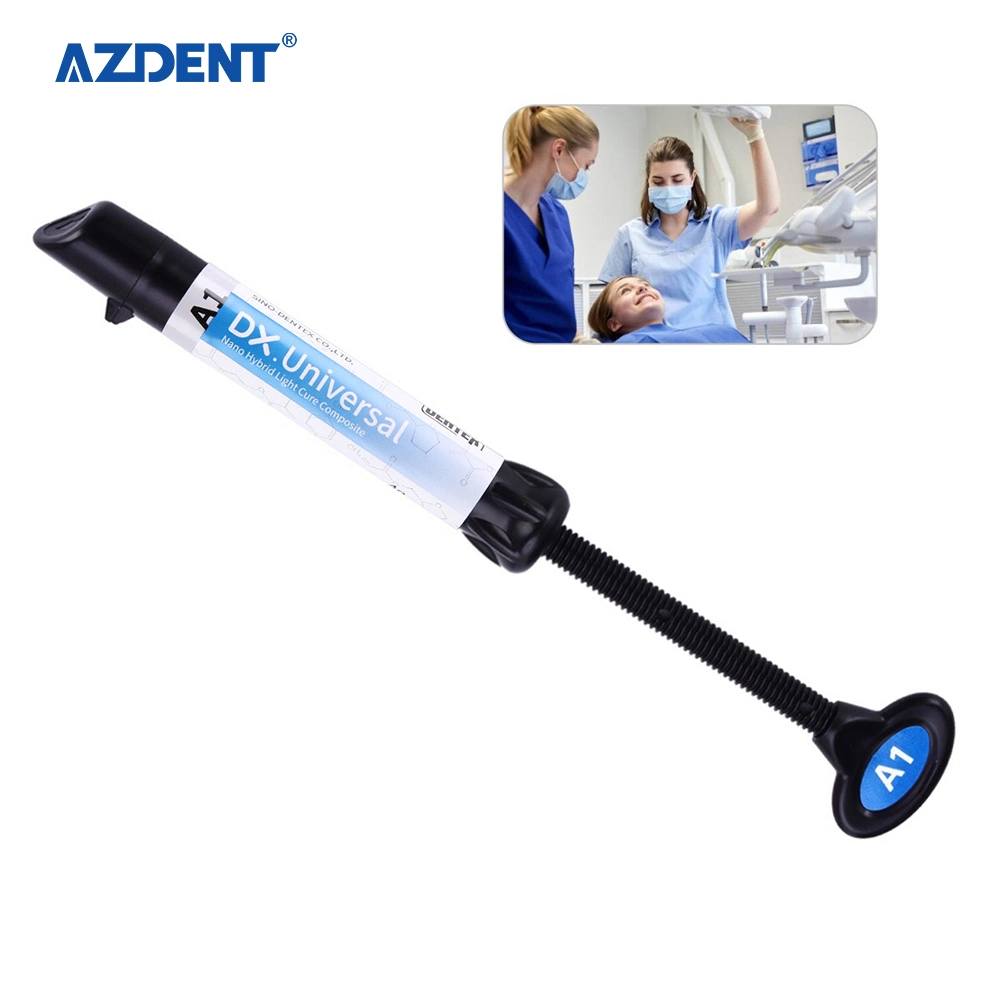 Dental Universal Light Cure Hybrid Composite Resin Shade A1, A2, A3, A3.5, B1, B2