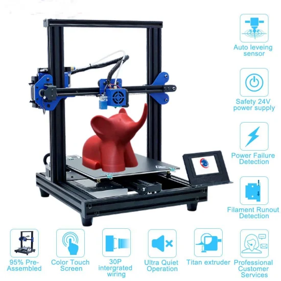 Industrielle Ebene Desktop 3D Drucker Home Office DIY 3D Druck Kit Hohe Präzision Fdm Druck Kinder Bildung 3D Drucker