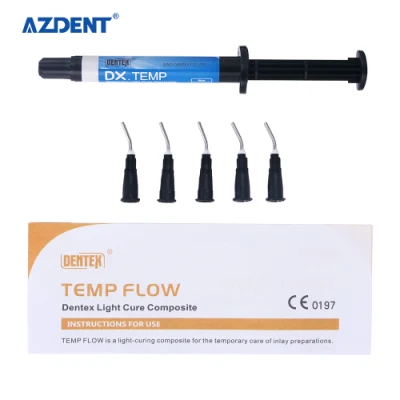 Dental Temporary Flow Light Cure Filling Composite Material Resin 2.5g Blue